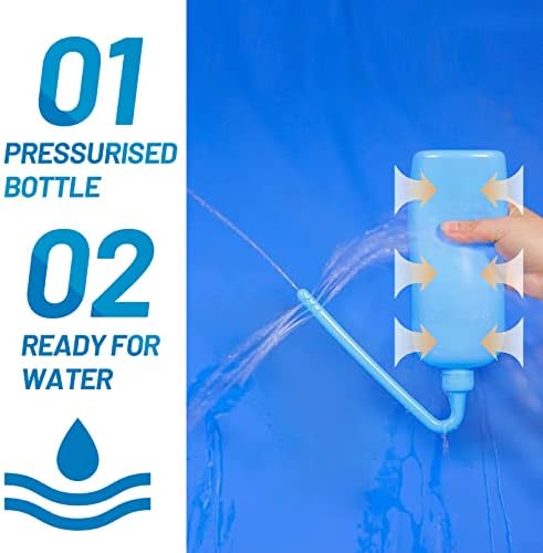 Reusable stoma bag rinse pot with multi-hole nozzle for effective cleaning.
