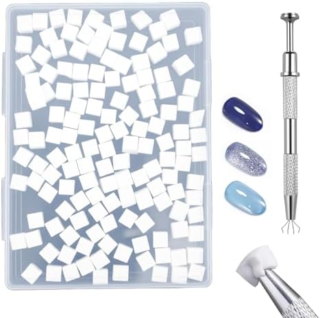 Fulinjoy Gasrons nail sponge kit with 150 pieces and grabbing pen
