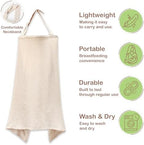 Infancie nursing cover used as a car seat canopy