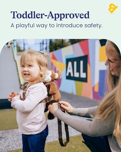 Goldbug child safety leash showing detachable tether clip