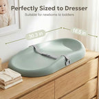 The slip resistant base structure of the portable infant changing table pad.
