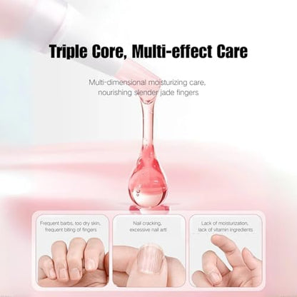 Close up of cuticle oil pen brush tip for precise application