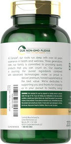 Carlyle Bee Pollen supplement bottle showing nutritional facts label
