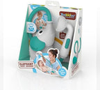 Yookidoo elephant baby shower head in forest green packaging