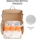 CEI-CEI maternity travel bag showing wide-mouth main compartment opening.
