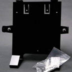 Side profile of Zoll AED Plus wall mount showing heavy-duty steel construction.