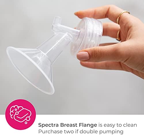Top view of Spectra 20mm breast pump attachment