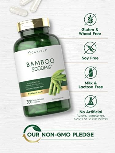Close up of Carlyle bamboo extract ingredient list