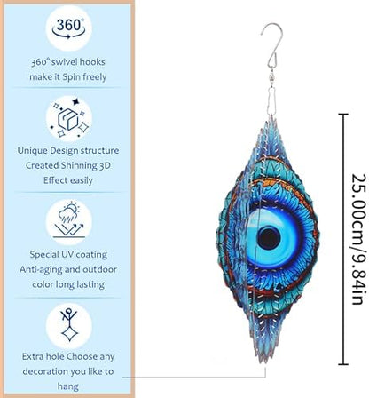 Rotating hook and hanging mechanism for wind spinner