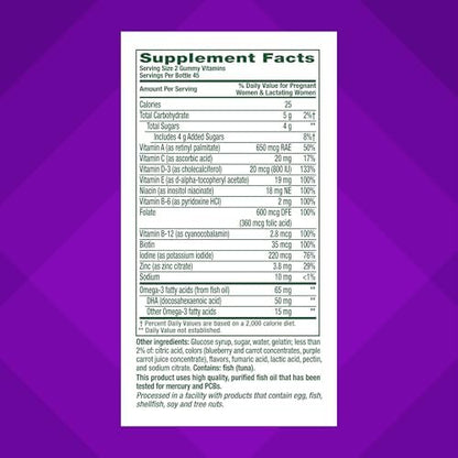 Authentic Vitafusion PreNatal 90 count bottle packaging