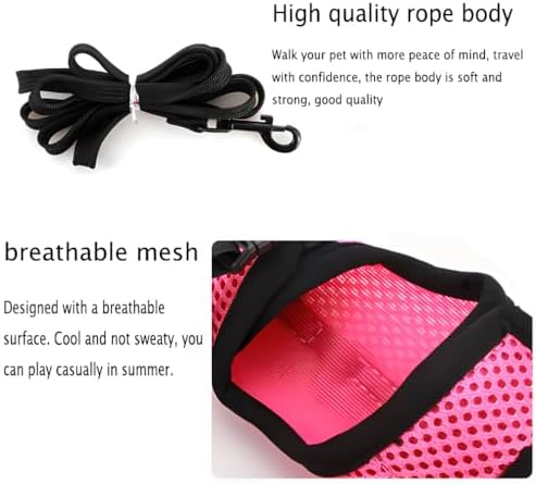 Size large bunny vest and leash set displayed with its adjustable stomach fastenings