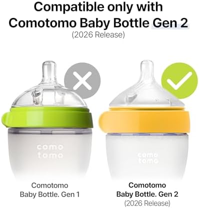 Close up of the dual anti colic vents on Comotomo baby bottle nipples