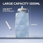 Smokitcen 1.2 liter capacity silicone enema bag for coffee and water cleansing.