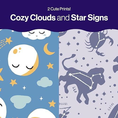 Clean Consciousâ„¢ Overnight Diapers | Up to 12 Hours of Protection | Hypoallergenic + Fragrance Free | Cozy Cloud + Star Signs | Size 6, 34 Count Club Box - Image 6