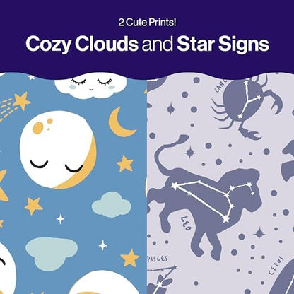 Clean Consciousâ„¢ Overnight Diapers | Up to 12 Hours of Protection | Hypoallergenic + Fragrance Free | Cozy Cloud + Star Signs | Size 6, 34 Count Club Box - Image 6