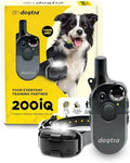 Dogtra 200iQ dog training collar set showing the one-hundred precision level intensity dial