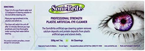 SonicBrite blue drawstring storage bag for ocular cleaning accessories