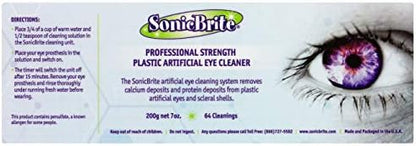 SonicBrite blue drawstring storage bag for ocular cleaning accessories