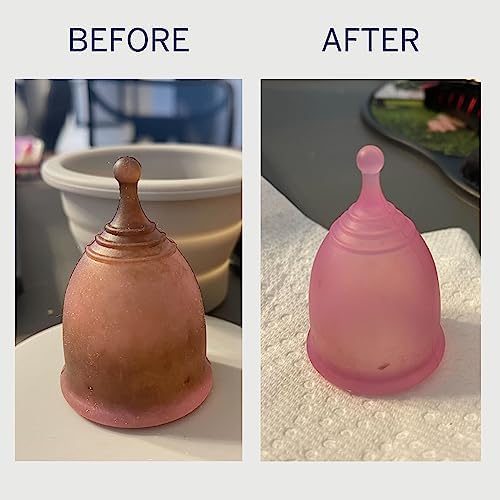 Eco-friendly menstrual cup sterilizer packets for sensitive skin users.