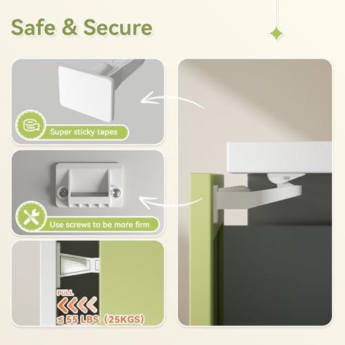 Internal view of Safelon cabinet lock installed on wood drawer