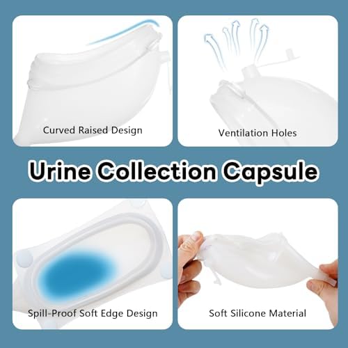 Full product packaging contents of the Opstra Yee wearable urine collection system for elderly men.