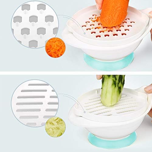 Ergonomic non slip base design of the Matyz infant mash bowl shown from the bottom view