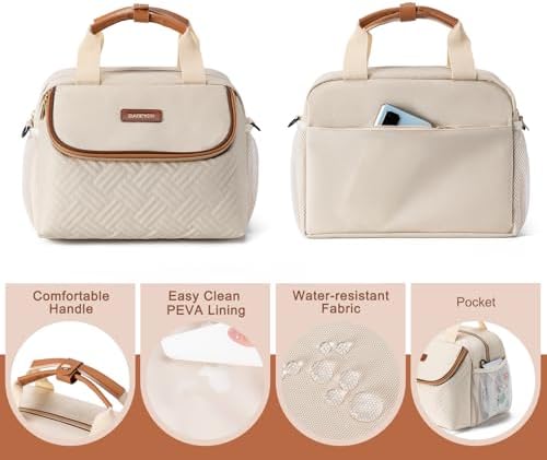 Babeyer breastmilk cooler bag with wearable pump accessories inside