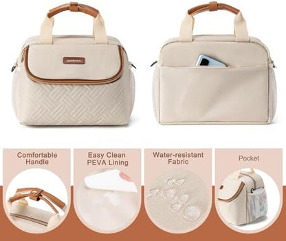 Babeyer breastmilk cooler bag with wearable pump accessories inside
