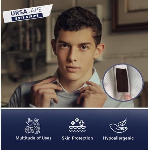 Professional microphone concealment using URSA moleskin soft strips
