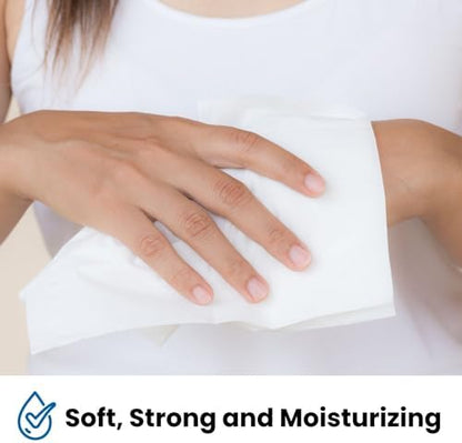 HCS large 9x12 inches incontinence cleansing wipes for sensitive skin protection