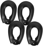 Close up of Gatuida reusable silicone ear protectors in black.
