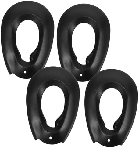 Close up of Gatuida reusable silicone ear protectors in black.