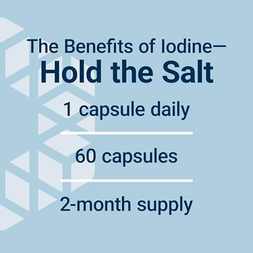 Side profile of Life Extension Sea-Iodine 60 capsule bottle
