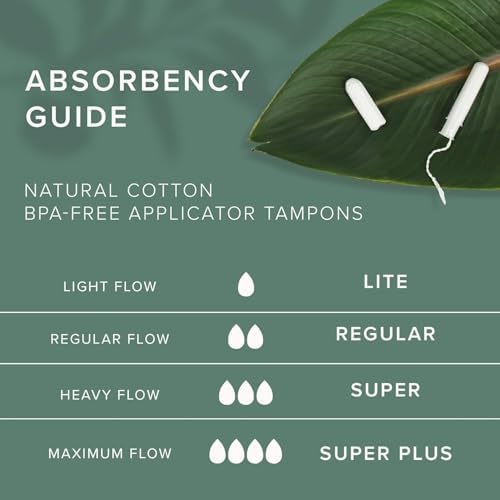 Hypoallergenic chemical free cotton tampons for sensitive skin