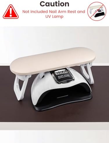 Beloving foldable nail desk mat on a manicure table