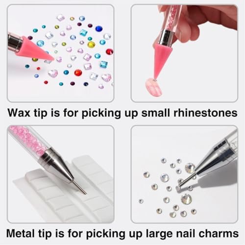 Nfrbtd rhinestone applicator set with tray and tweezers