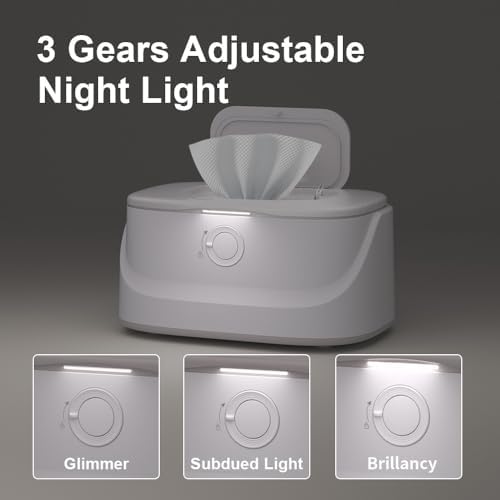Close up of the wipe warmer lid and internal silicone seal