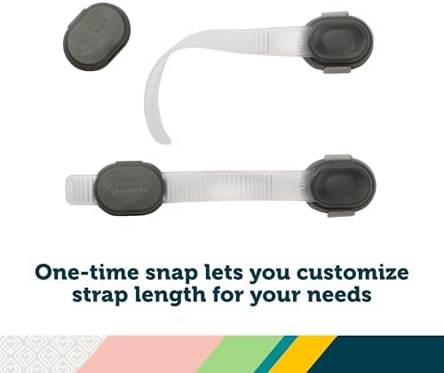 Child safety strap showing dual press release mechanism