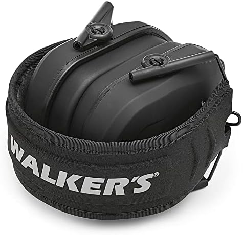Packaging view of the USA sourced Walker's Game Ear Razor series slim passive muff detailing product authenticity.