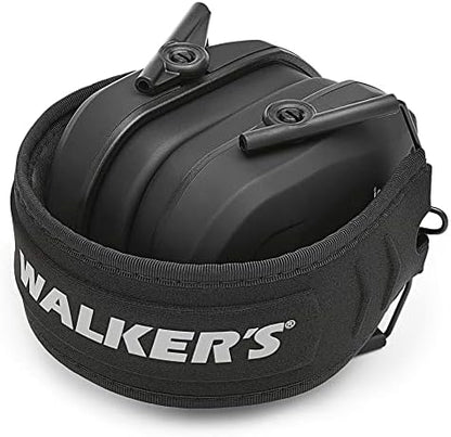 Packaging view of the USA sourced Walker's Game Ear Razor series slim passive muff detailing product authenticity.