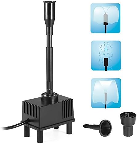 Decdeal 10W water pump with LED lights and nozzles