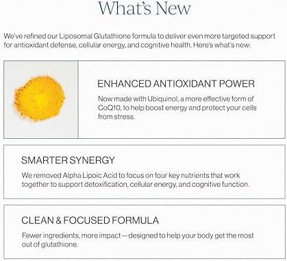 Liposomal glutathione supplement liquid texture