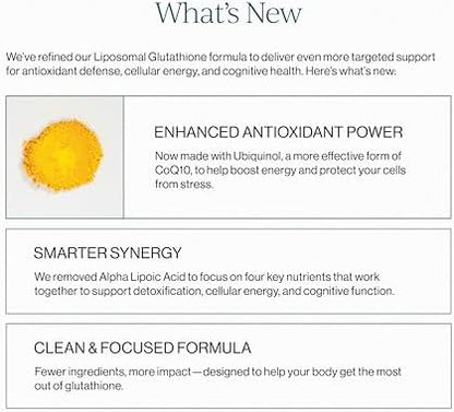 Liposomal glutathione supplement liquid texture