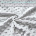 Contoured safety edges of the YENING grey baby changing mattress