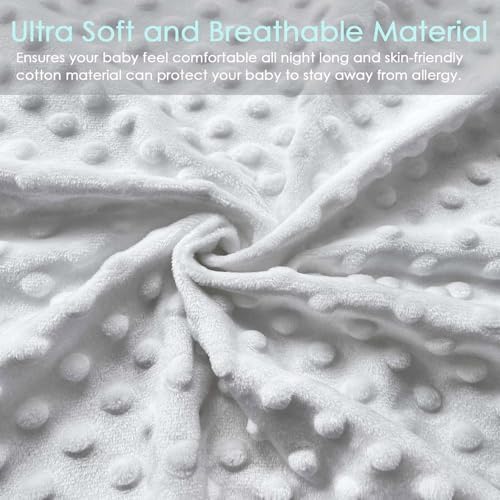 Contoured safety edges of the YENING grey baby changing mattress