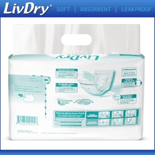 Premium USA imported urinary incontinence pads for men and women.