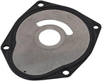Upper water pump housing and rubber impeller assembly
