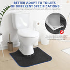 Fcqwmtsd U shaped potty training mat on bathroom floor