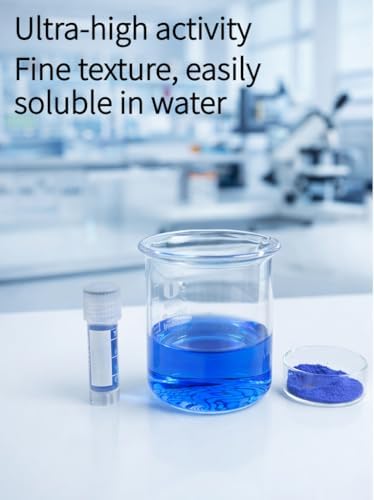 Pure blue copper peptide powder for DIY skincare formulation