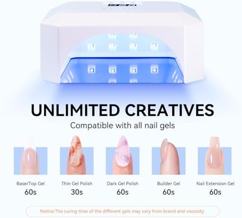 Makartt nail lamp with hand inside for gel curing